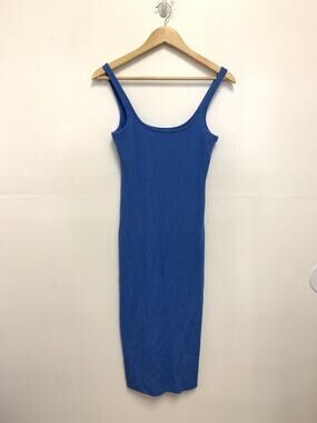 WSLY Blue Ribbed Tank Dress Size M